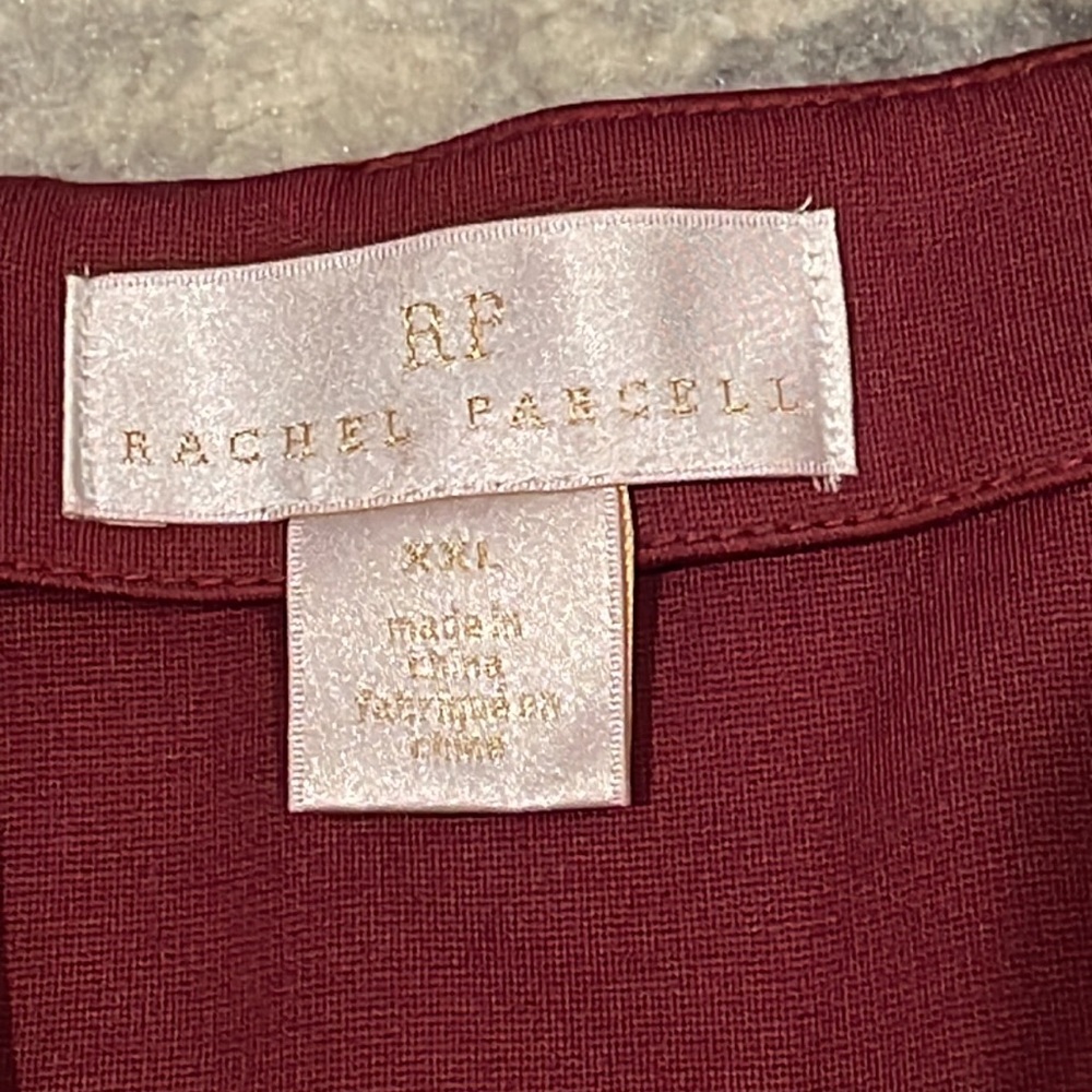 SOLD - NWT Rachel Parcell Square Neck Fit & Flare Dress in Red Cordovan Sz XXL - Picture 13 of 16